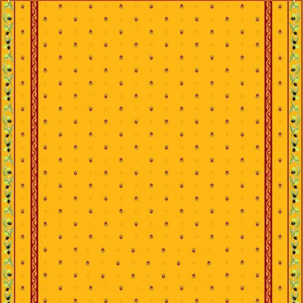 Nappe coton 2m/1m55  ramatuelle  jaune rouge