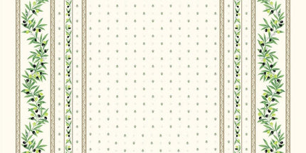 Nappe  coton Ramatuelle écru 1m55/1m20