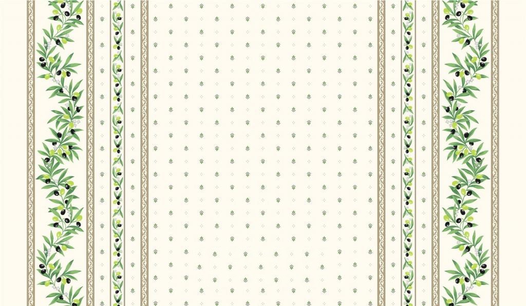 Nappe  coton enduit 1m50/1m20 ramatuelle écru