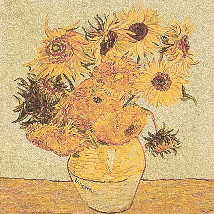 Housse de Coussin Coton Van Gogh Tournesol 45cm/45cm