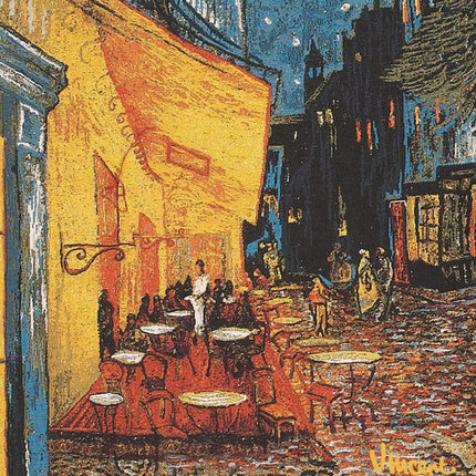 Housse de Coussin Coton Van Gogh café de nuit  45cm/45cm