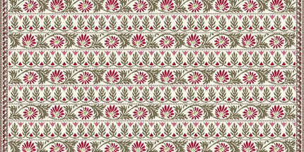 Housse de coussin garance jaune rouge