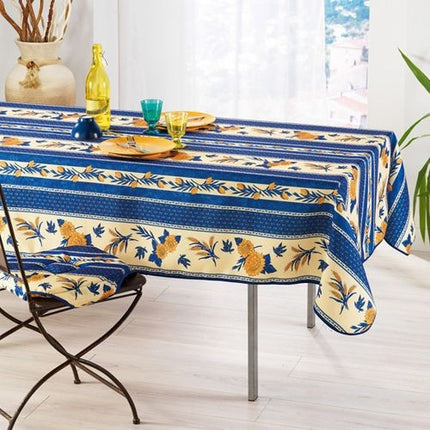 Nappe abeille bleu 3m x 1m50 anti tache et infroissable
