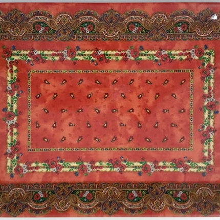 Plateau mélaminé tradition rouille 43 cm x 60cm