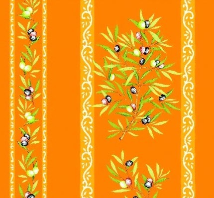Nappe clos des oliviers orange  enduite 2m / 1m50