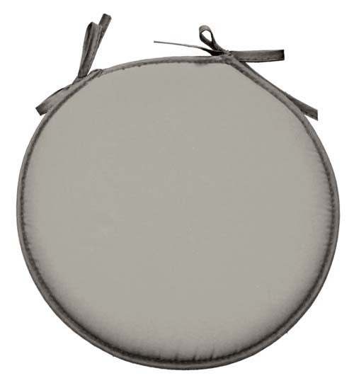 Coussin de chaise rond gris