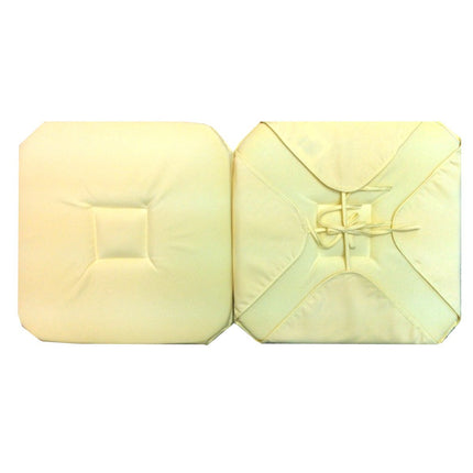 Coussin de chaise 4 rabats uni  ecru