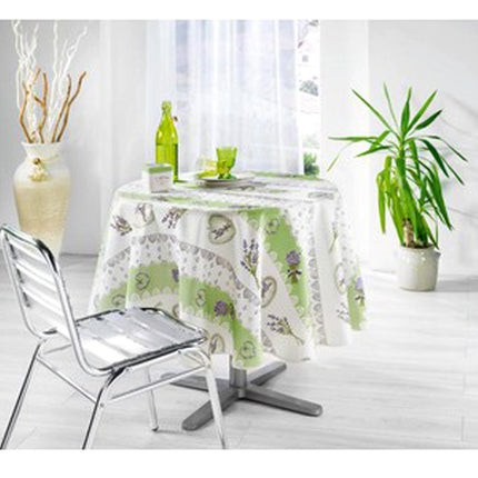 Nappe charme vert anis 1m80 anti tache infroissable