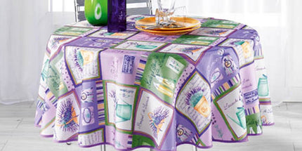 Nappe bouquet de lavande 1m80 anti tache infroissable