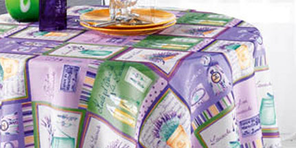Nappe bouquet de lavande 1m80 anti tache infroissable