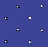 Nappe exclusif bleu blanc enduite 2m / 1m50