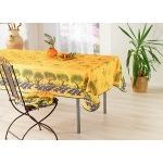 Nappe olive olivier champs de lavande jaune 3m50 x 1m50 anti tache et infroissable