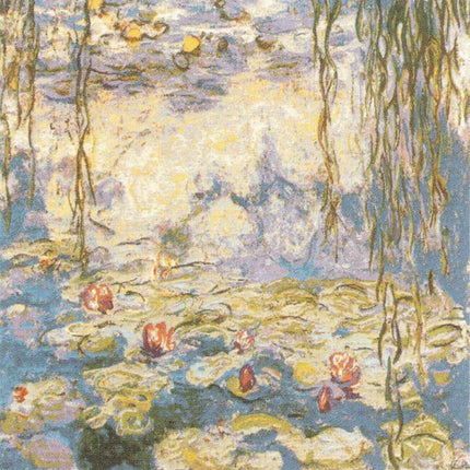 Housse de Coussin Coton Monet Les nympheas  45cmx45cm