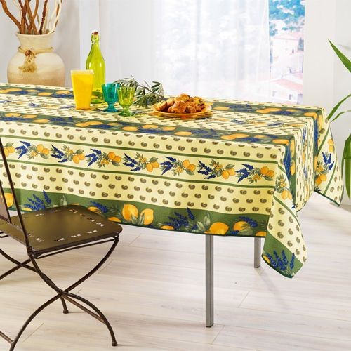Nappe polyester 2m40 x 1m50 Citron vert