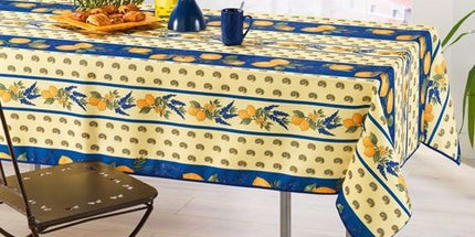 Nappe polyester 2m40 x 1m50 Citron bleu
