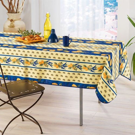 Nappe polyester 2m40 x 1m50 Citron bleu