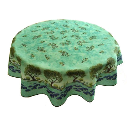 Nappe arbre olivier lavande vert 1m80 anti tache infroissable