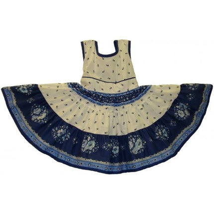 Robe provençale enfant Anais bleu taille 2 ans