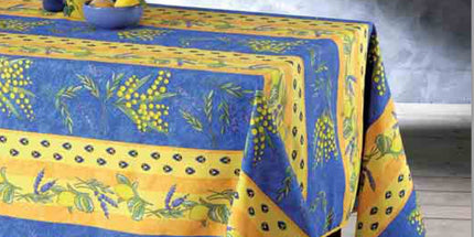 Nappe Mimosa Lavande Citron Bleu 2m/1m50