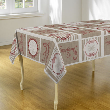Nappe ref 226 Alphabet  2m40 x 1m48 anti tache infroissable