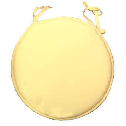 Coussin de chaise rond écru