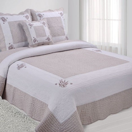 Plaid Boutis peaceland sud lin  1m50 x1m50