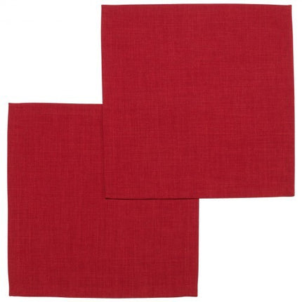 serviette unie rouge
