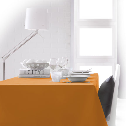 Nappe unie orange 2m x 1m50 anti tache sans repassage