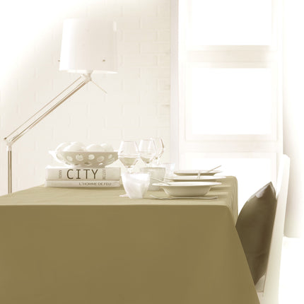 Nappe unie mastic beige 2m x 1m50 anti tache sans repassage