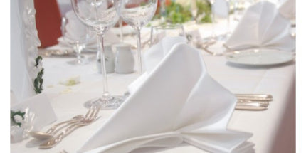 Nappe ronde unie blanche 1m80 anti tache infroissable