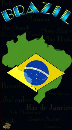 Serviette de plage Brazil 100 cm x 180 cm