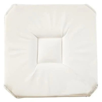 Coussin de chaise 4 rabats uni  blanc