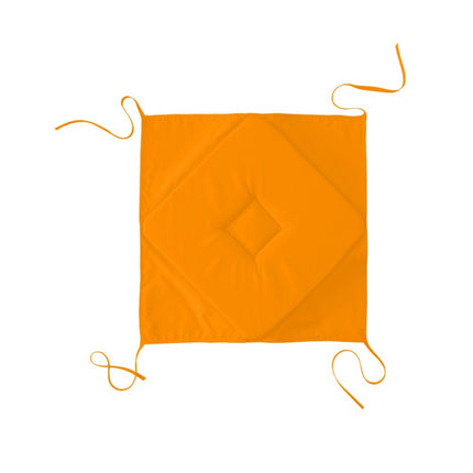 Coussin de chaise 4 rabats uni orange vendange d'orange