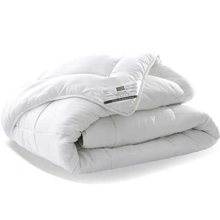 Couette double face blanche 2m20 x 2m40 Microfibre