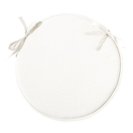 Coussin de chaise rond blanc 40 cm
