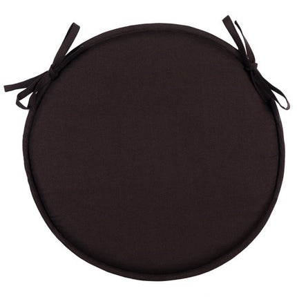 Coussin de chaise rond noir 40 cm