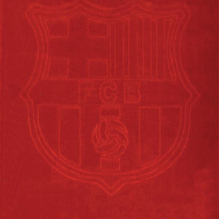 Serviette de plage FCB Barcelonne rouge barça bouclette  75 cm x 150 cm