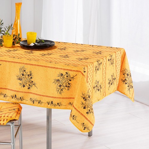 Nappe olivou jaune 2m40x1m50