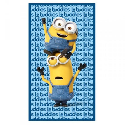 Serviette de plage les minions le buddies  70 cm x 140 cm