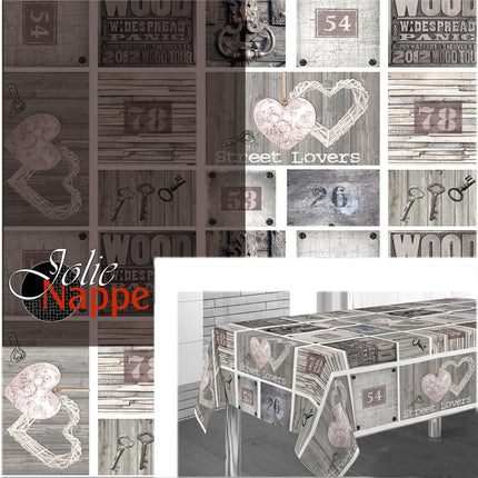 Nappe référence 94557 street lovers  2m40 x 1m48 anti tache infroissable
