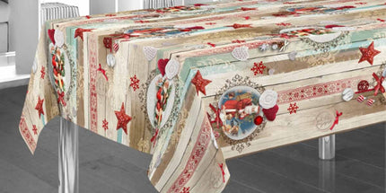 Nappe noël ref 94802 M  anti tache 2m40 x 1m48