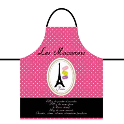 Tablier coton adulte macaron