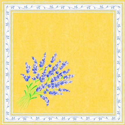Set de table coton enduit  valensole jaune