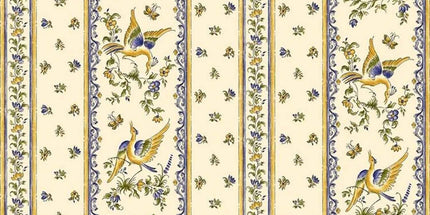 Nappe Faïence de Moustiers bleu  2m/1m50  ENDUT PLASTIFIE