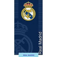 Serviette de plage Real Madrid blue 76 cm x 152 cm