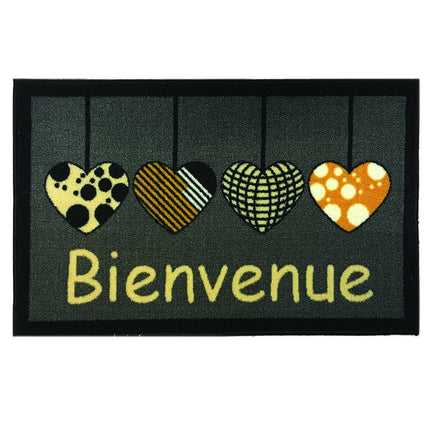 Tapis de sol Bouclé coeurs 50 cm x 80 cm