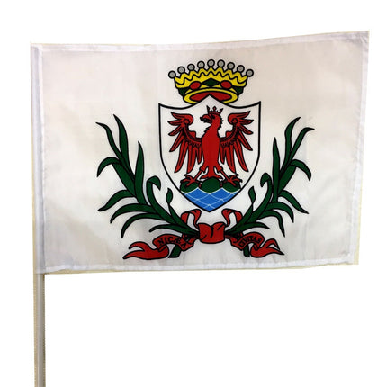 Drapeau Niçois 45 cm x 30 cm avec bâton plastique