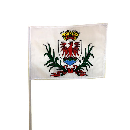 Drapeau Niçois 45 cm x 30 cm avec bâton plastique
