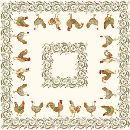 Nappe Plaid carré Chanteclair 1m45/1m45