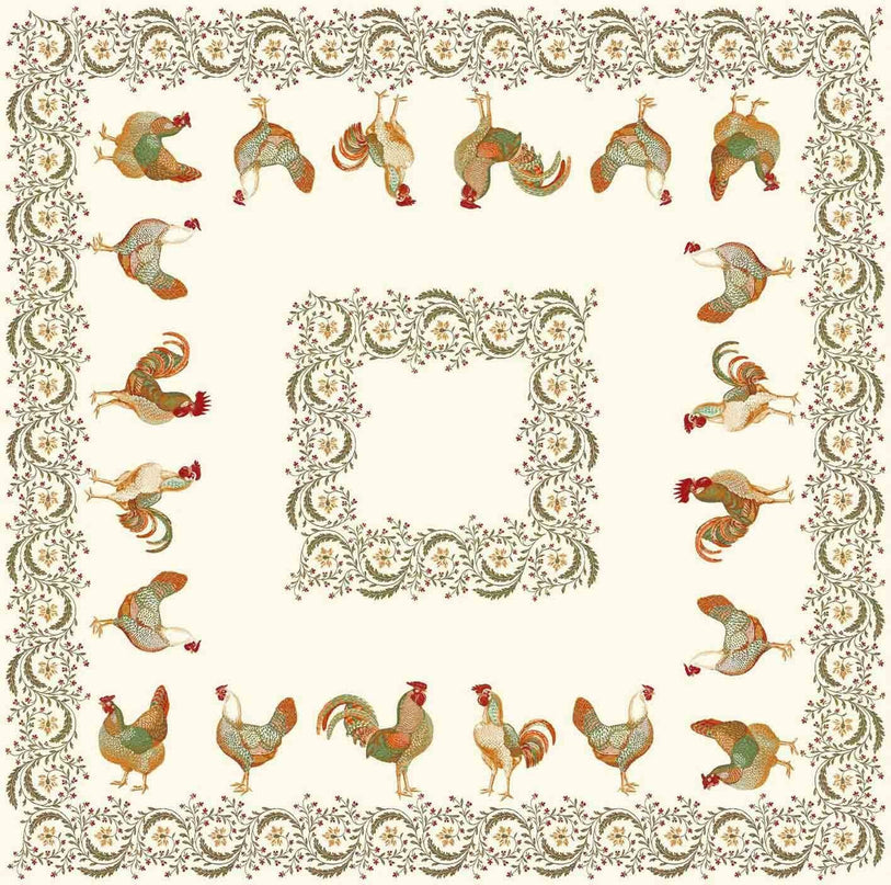 Nappe Plaid carré Chanteclair 1m45/1m45